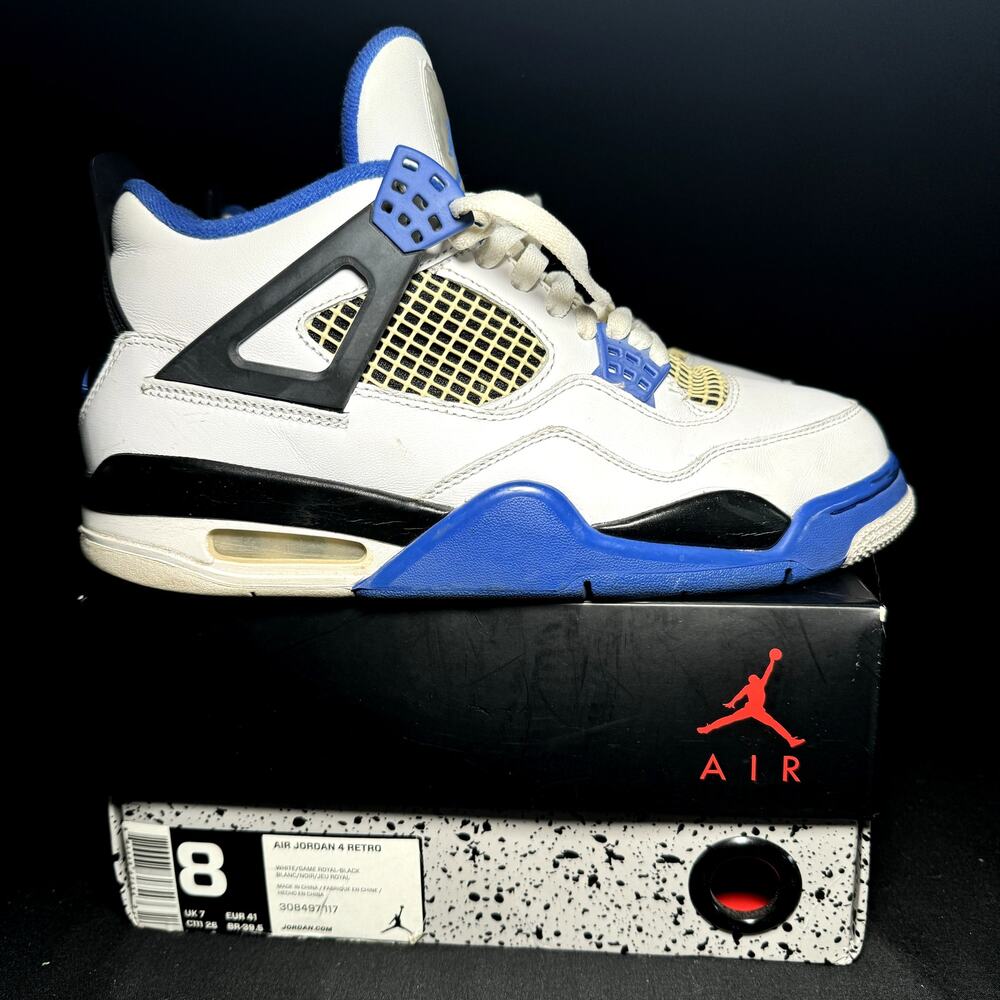 Size 8 - Nike Air Jordan 4 Retro Motorsports Men's Shoes